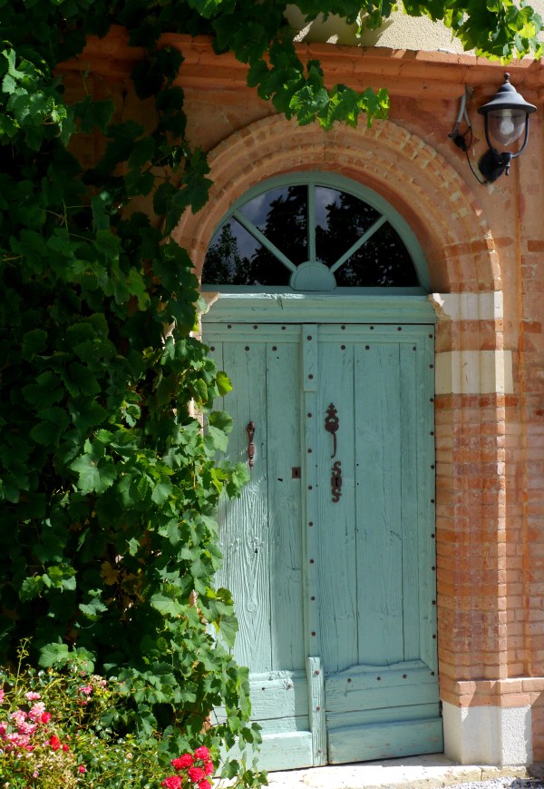 Door with vine, south facing, mud huts now hidden